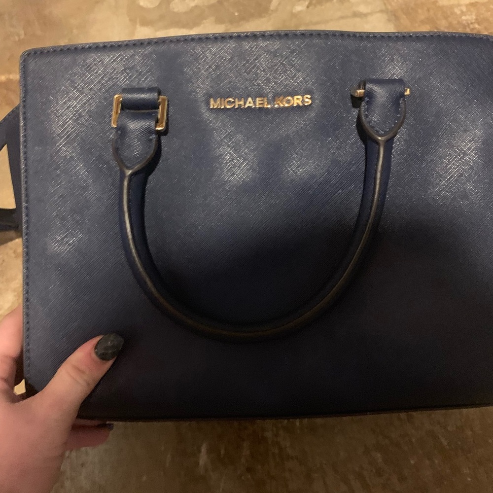 Navy blue MK bag.